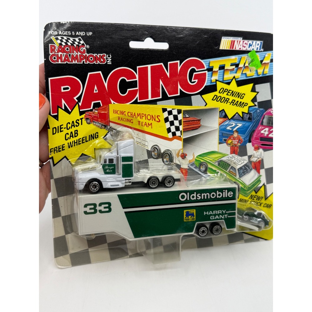Racing Champions Harry Gant 33 Food Lion Racing Team Transporter Hauler 1992 New